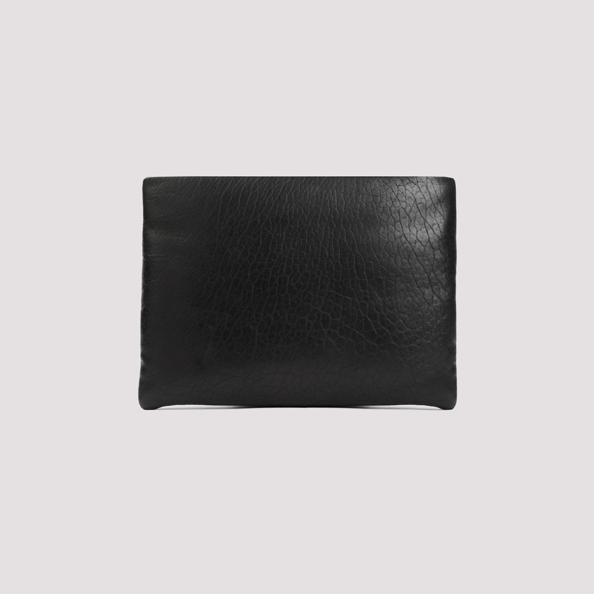 SAINT LAURENT Black Leather Men's Wallet - Small YSL Pillows - Spring/Summer 2024