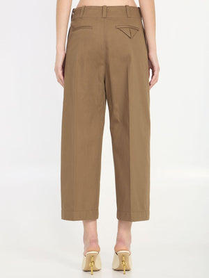 BOTTEGA VENETA Cropped Tailored Trousers for Women