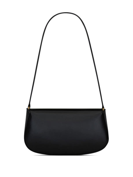 حقيبة هوبو جلدية سوداء كلاسيكية للنساء - مجموعة خريف شتاء 24