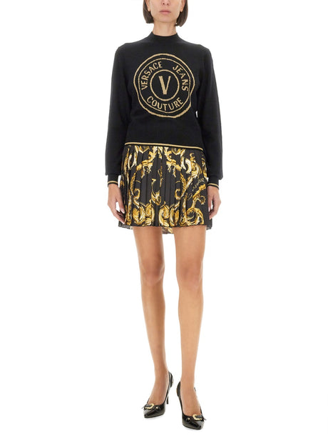 VERSACE JEANS COUTURE Emblem Graphic T-Shirt - Size S