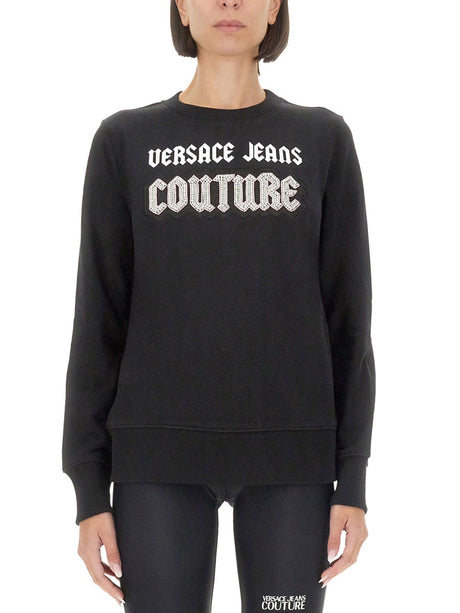 VERSACE JEANS COUTURE Cotton Logo Sweatshirt for Women - Size S