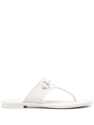 GUCCI Elegant White Thong Sandals