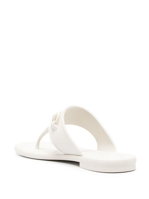 GUCCI Elegant White Thong Sandals