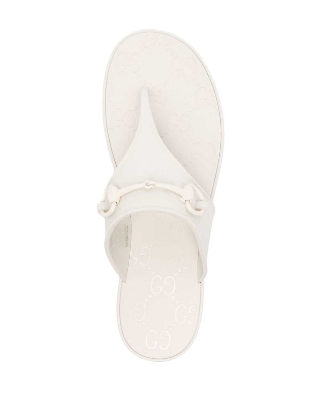 GUCCI Elegant White Thong Sandals