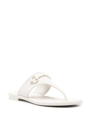 GUCCI Elegant White Thong Sandals