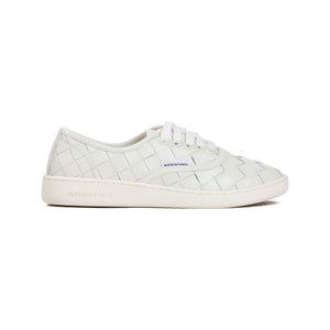 White Lace-Up Sneakers for Women - SS24