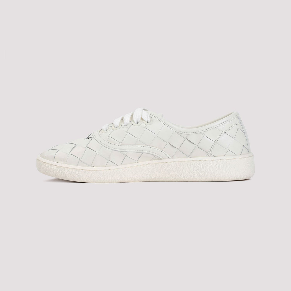 White Lace-Up Sneakers for Women - SS24