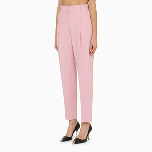 ALEXANDER MCQUEEN Pink Regular Pleat Trousers for Women - SS24 Collection