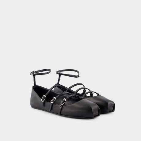 ALEXANDER MCQUEEN Cage Ballerinas - SS24 Women's Mini Design