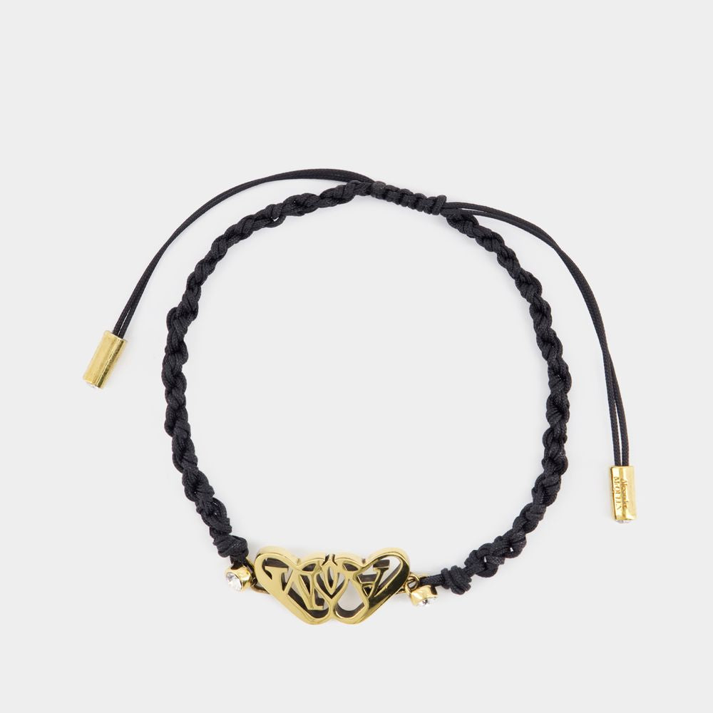 ALEXANDER MCQUEEN Stylish Black Seal Friend Bracelet for Women