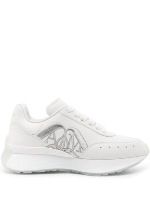 ALEXANDER MCQUEEN Chunky White Leather Sneakers for Women