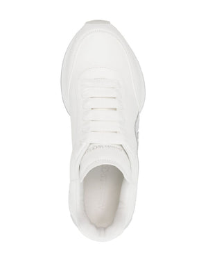 ALEXANDER MCQUEEN Chunky White Leather Sneakers for Women