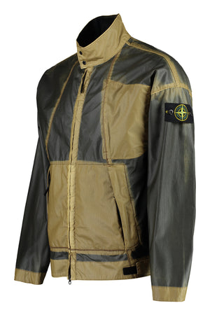 STONE ISLAND Beige Coated Fabric Jacket for Men - SS23 Collection