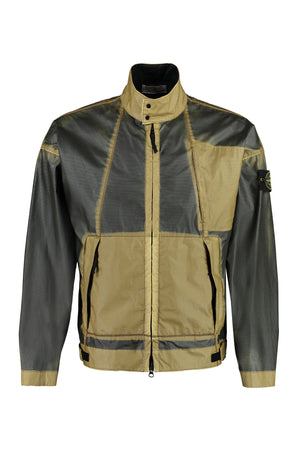 Men's Beige Coated Fabric Jacket - SS23 Collection