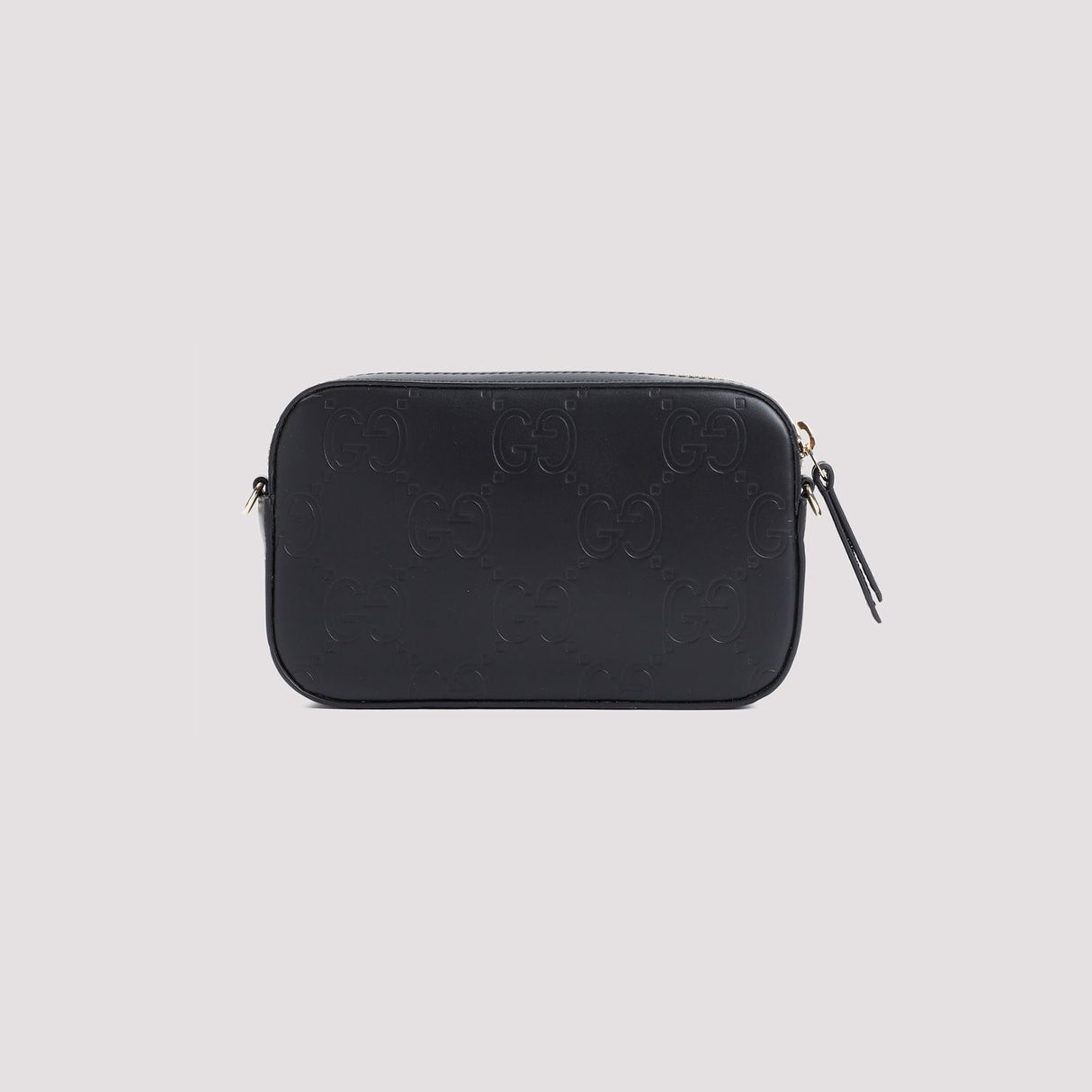 GUCCI Elegant Mini Black Leather Crossbody - 18x11x4cm