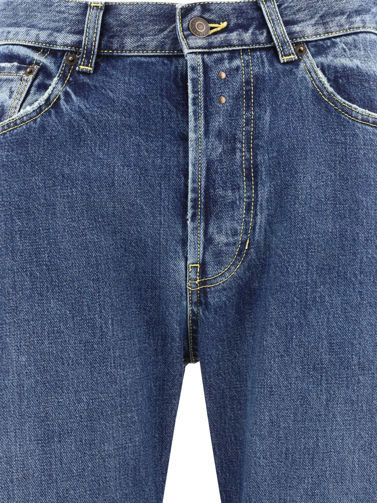 ALEXANDER MCQUEEN Classic Turn-Up Jeans in Blue for Men - SS24