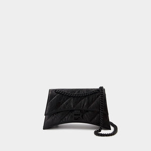 BALENCIAGA Elegant Crush Chain Mini Shoulder Bag