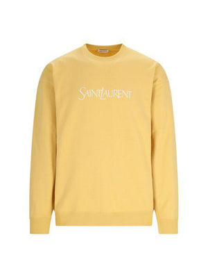 Men's Yellow and Orange Cotton Sweatshirt | SS24 Collection