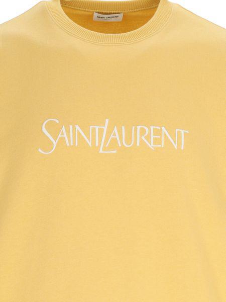 Men's Yellow and Orange Cotton Sweatshirt | SS24 Collection