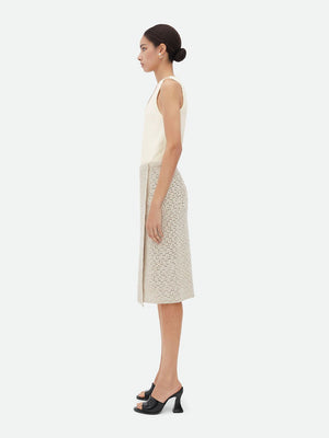 BOTTEGA VENETA Crochet Skirt in Nude & Neutrals for Women