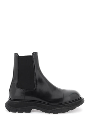 ALEXANDER MCQUEEN Sleek Ankle Boots for Men in Black