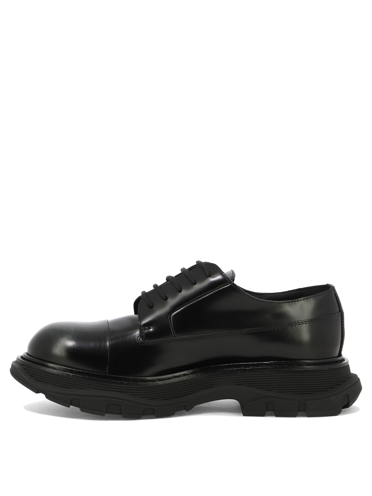 ALEXANDER MCQUEEN Men's Black Treadslick Loafers for SS24