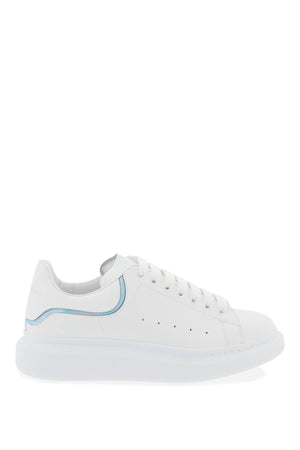 ALEXANDER MCQUEEN White Oversized Leather Sneakers for Men - SS24 Collection