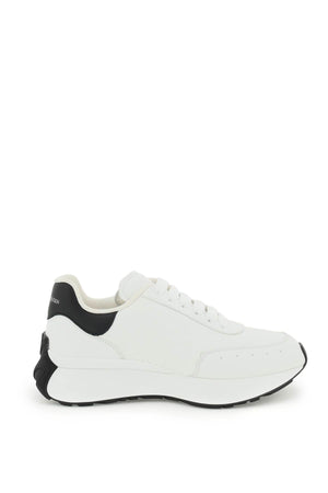 ALEXANDER MCQUEEN White Sprint Runner Sneakers for Women - SS24 Collection