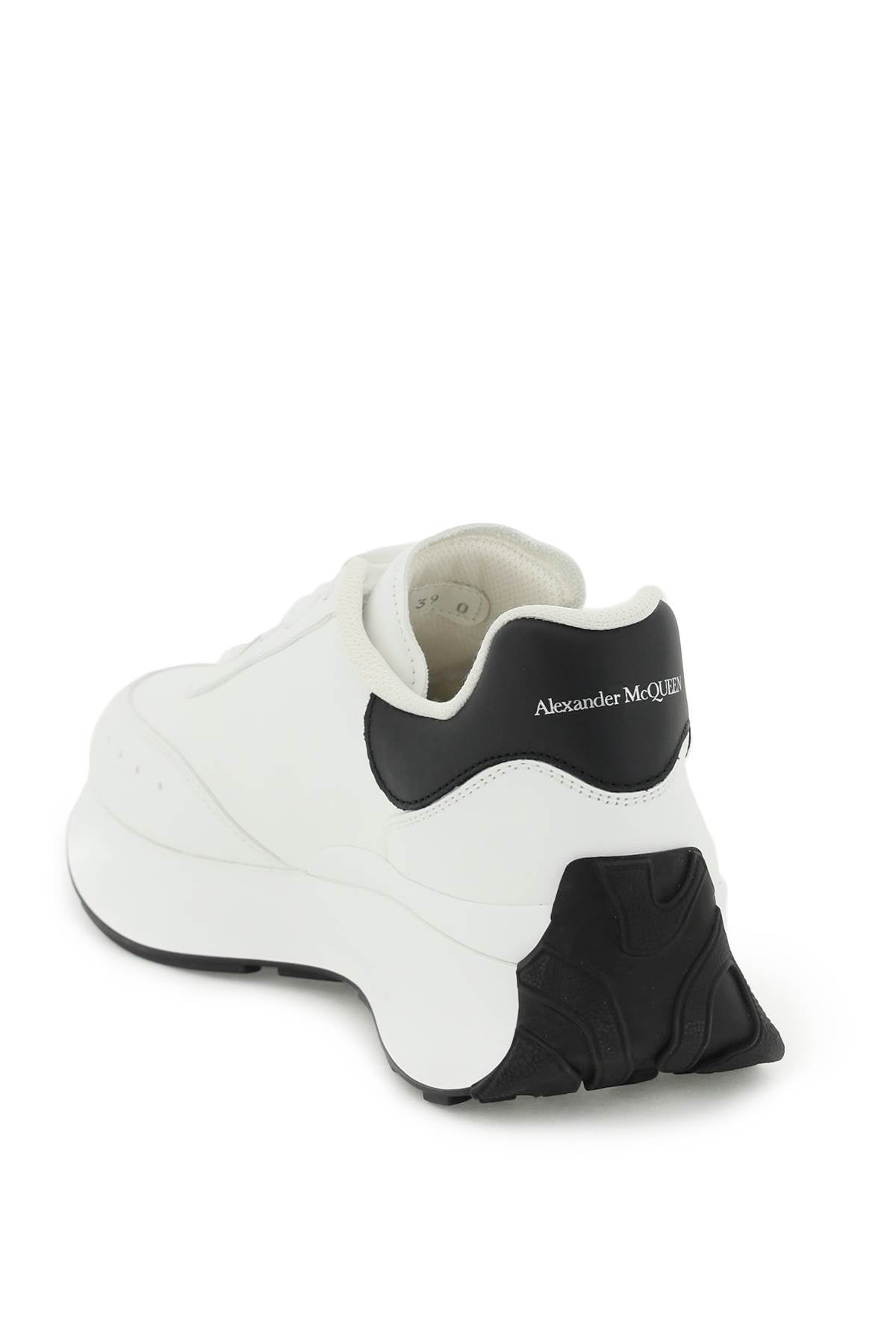 ALEXANDER MCQUEEN White Sprint Runner Sneakers for Women - SS24 Collection