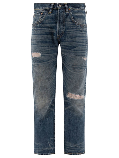 RRL BY RALPH LAUREN Sutton Repaired Selvedge Slim Fit Bootcut Jeans