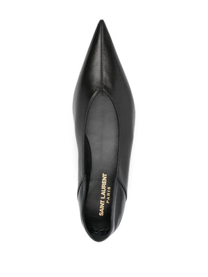 SAINT LAURENT Elegant Black Ballerina Shoes for Women