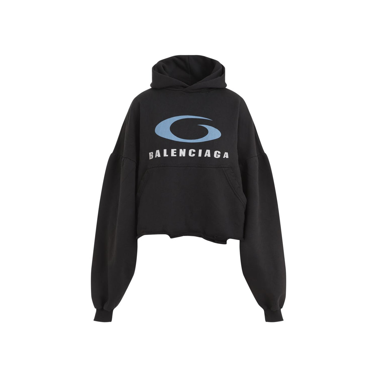 BALENCIAGA Women's Cropped Mini Hoodie