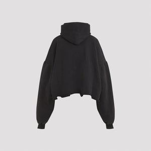 BALENCIAGA Women's Cropped Mini Hoodie