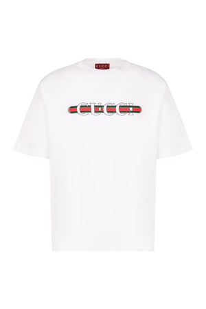 GUCCI Iconic Web Print Crewneck Tee