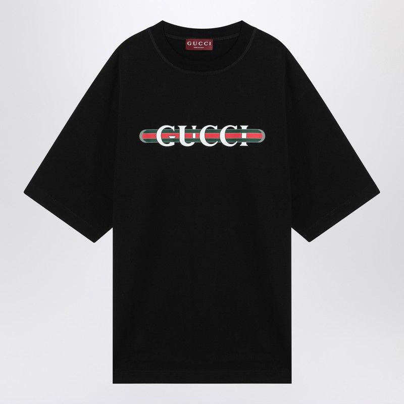 GUCCI Classic Cotton T-Shirt with Logo Print