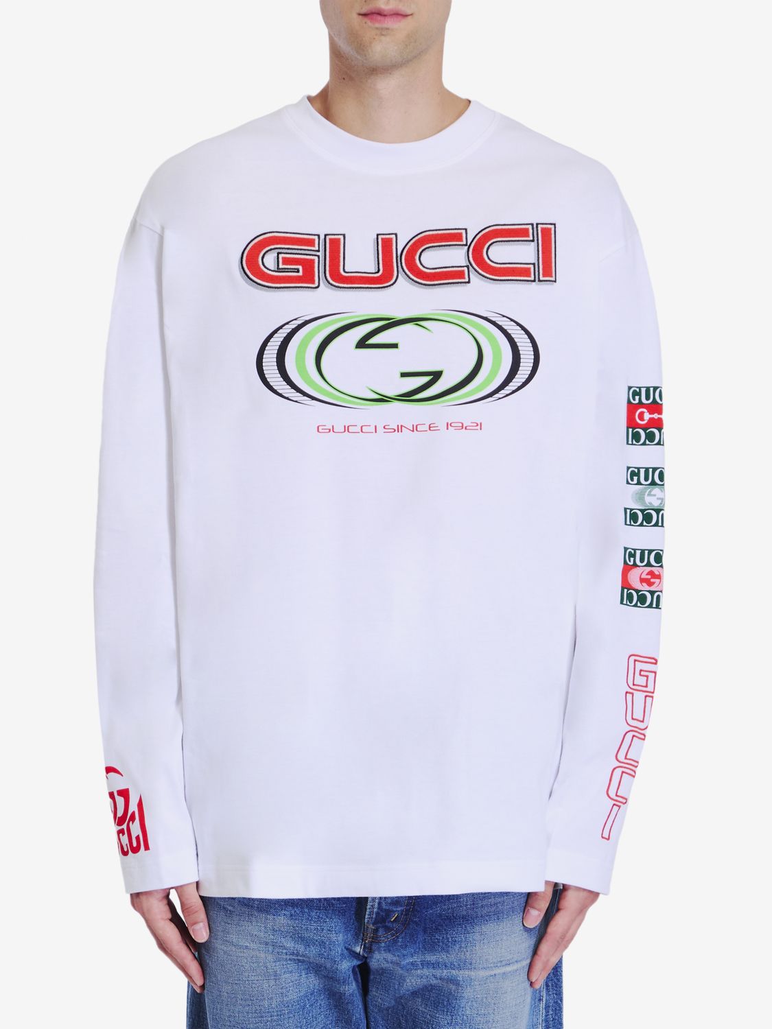 GUCCI Elegant Long-Sleeve Crewneck Tee