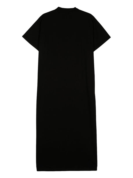 BALENCIAGA Cotton Crew Neck Dress with Ankle-Length Hem