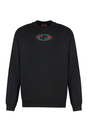 GUCCI Essential Cotton Crew-Neck Sweatshirt for Men