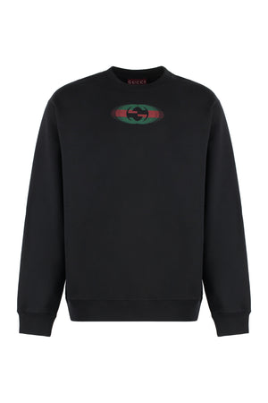 GUCCI Essential Cotton Crew-Neck Sweatshirt