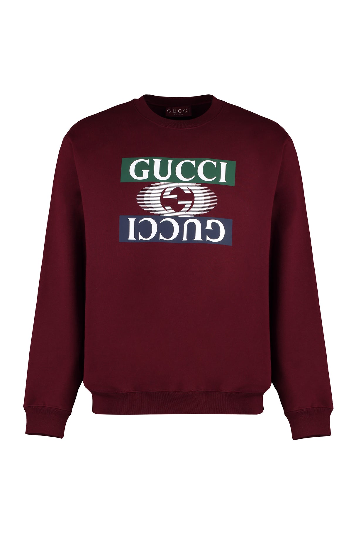 GUCCI Logo Detail Cotton Sweatshirt