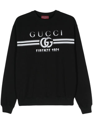 GUCCI Logo Cotton Sweatshirt for Men - FW24