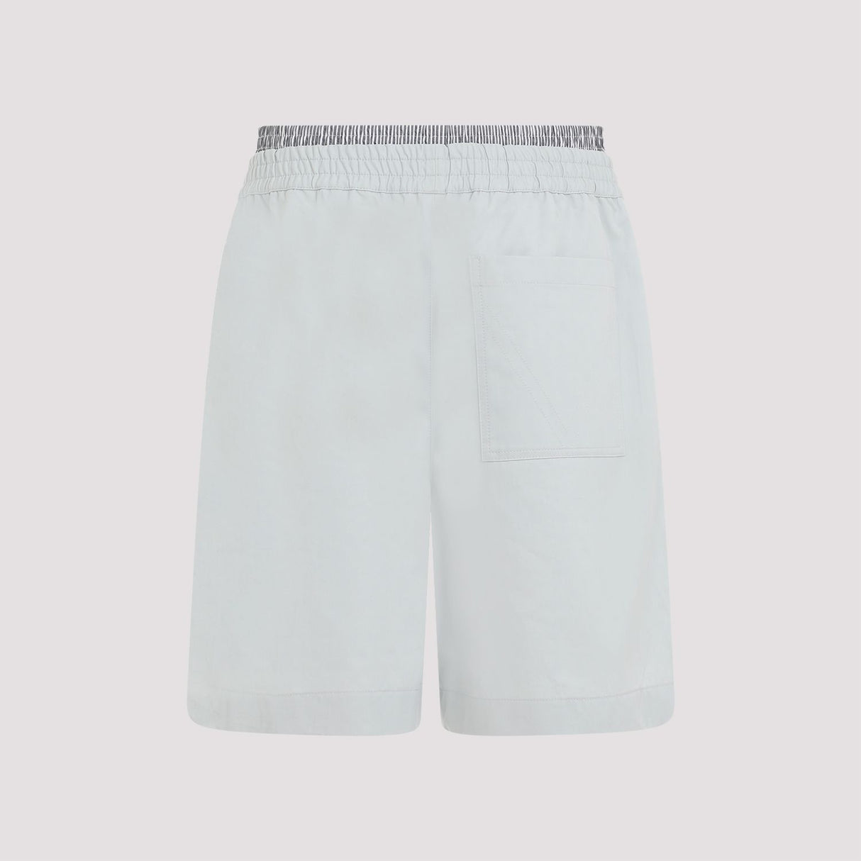 BOTTEGA VENETA Men's Grey Cotton Bermuda Shorts for SS24