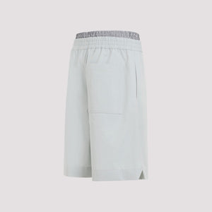 BOTTEGA VENETA Men's Grey Cotton Bermuda Shorts for SS24