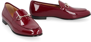 GUCCI Patent Leather Loafers with Front Horsebit for Women