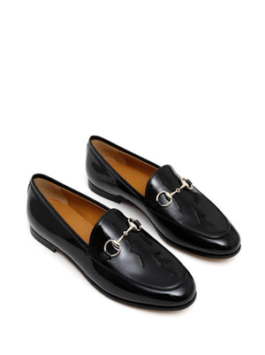 GUCCI Patent Leather Almond Toe Loafers for Women