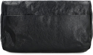 BALENCIAGA Stylish Black Leather Clutch for Women - SS24 Collection