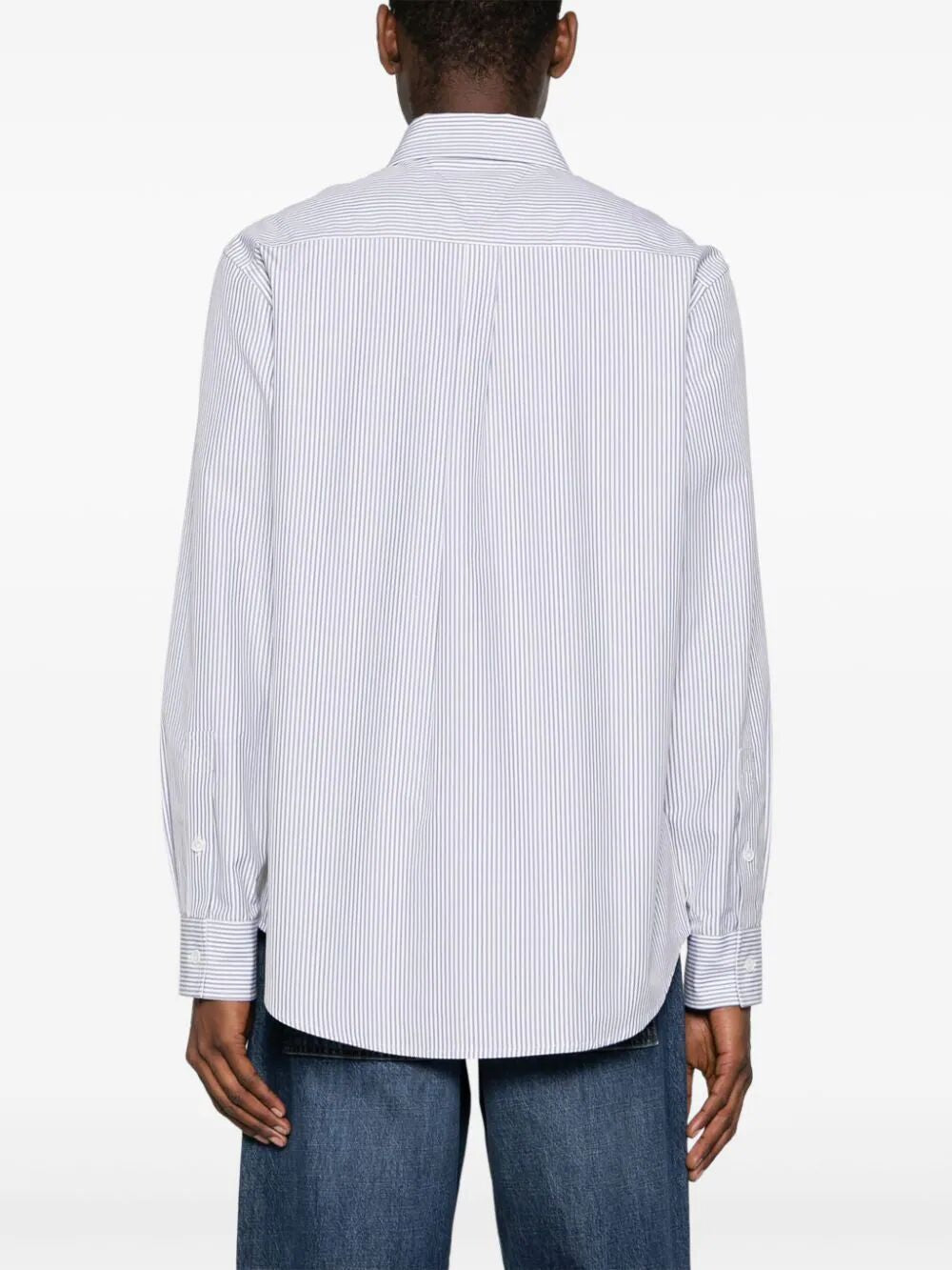 BOTTEGA VENETA Classic Striped Shirt for Men in Gray