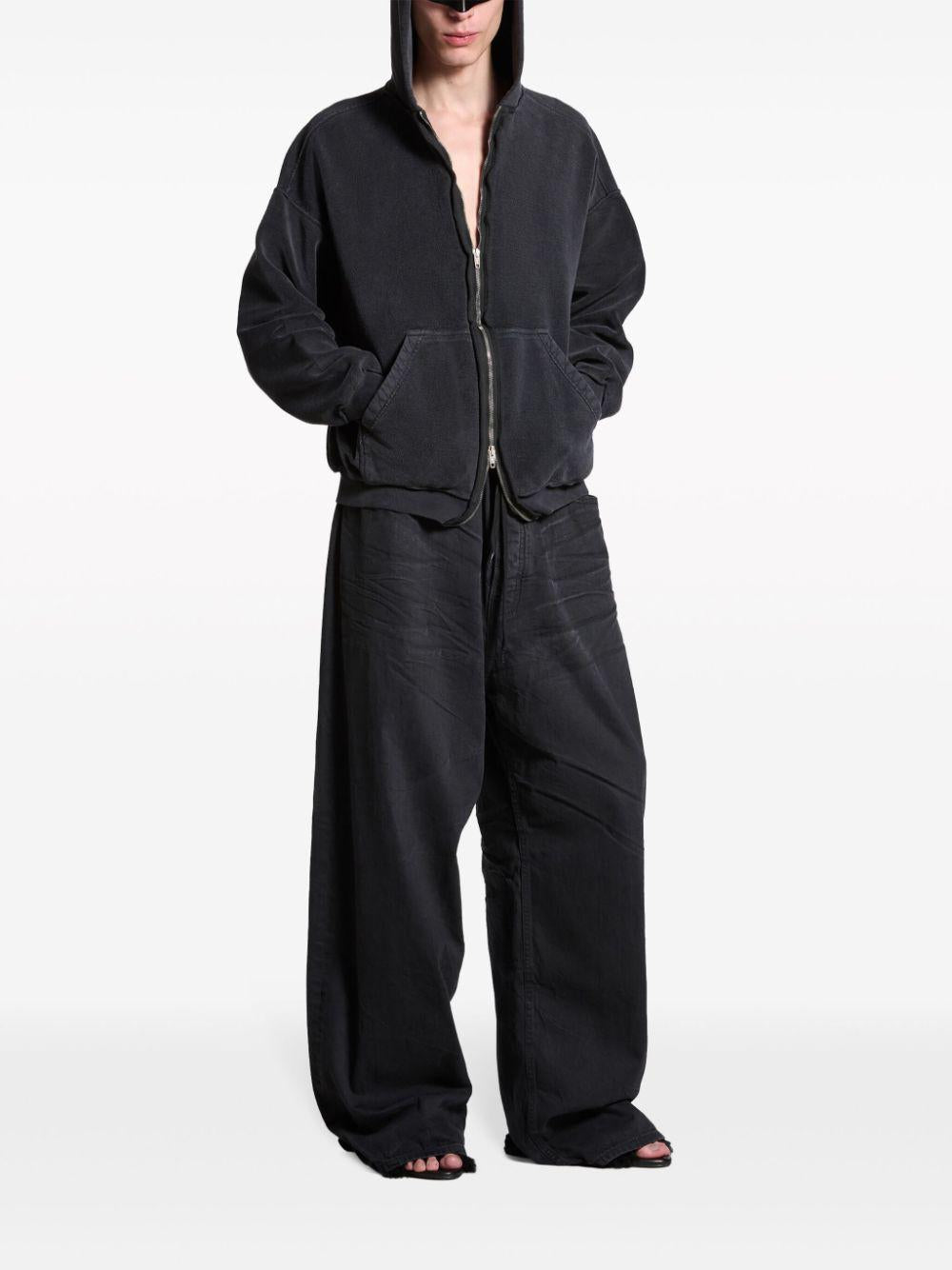 BALENCIAGA Black Baggy Trousers for Women - SS24 Collection