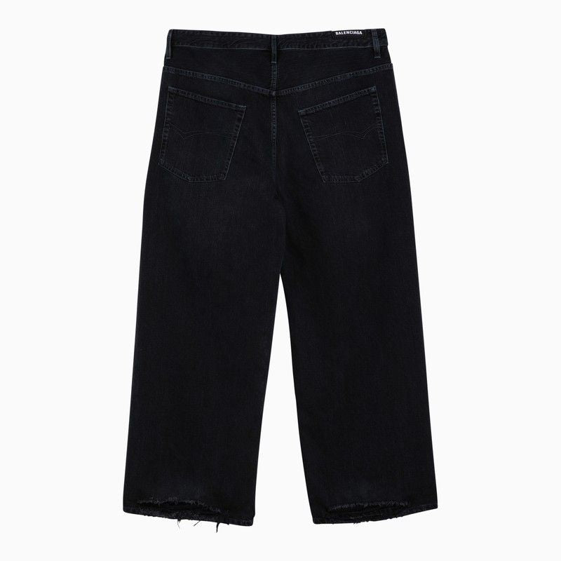 DARK BLUE COTTON DENIM BAGGY Jeans