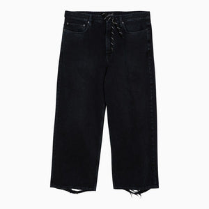 DARK BLUE COTTON DENIM BAGGY Jeans